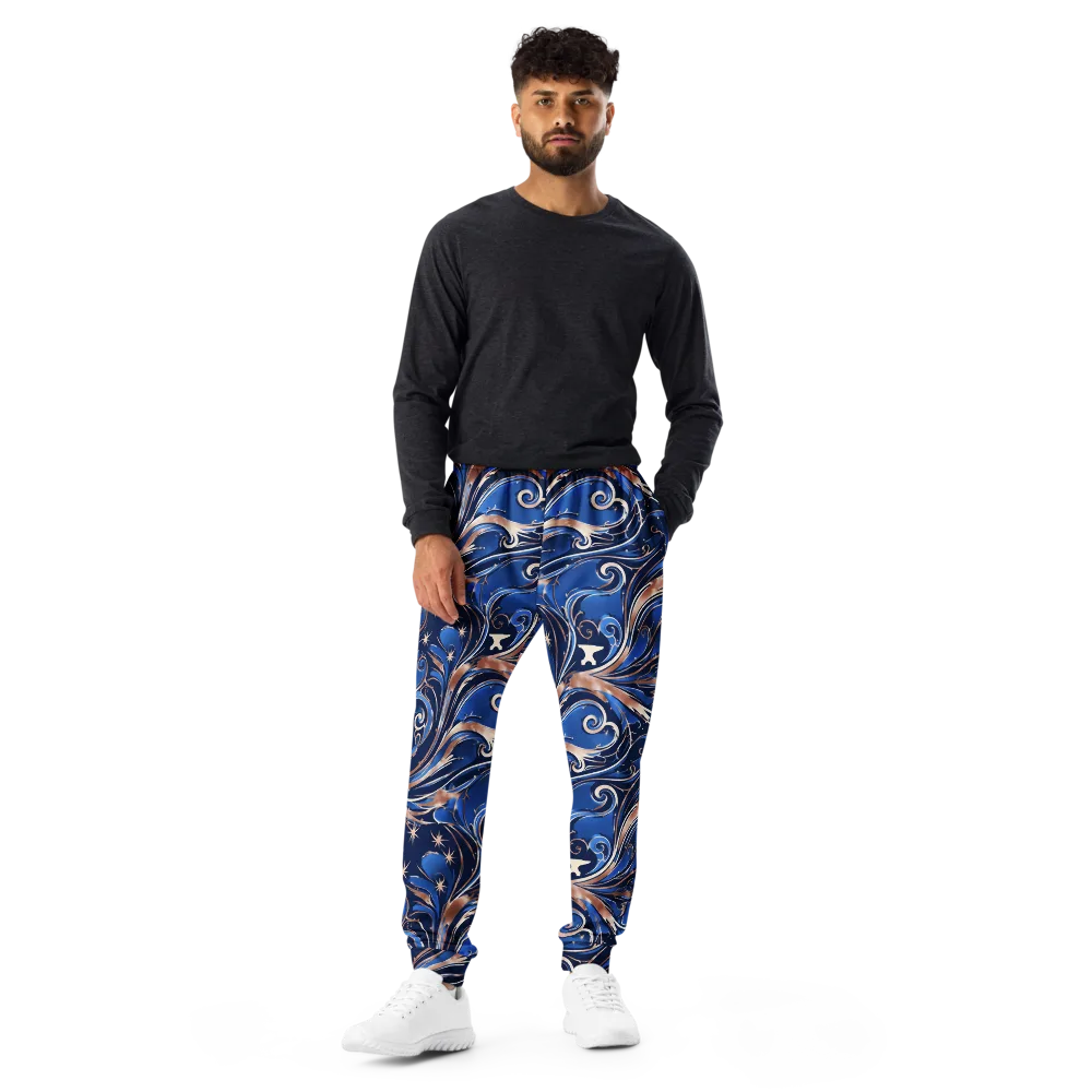 Royal Undertow on Men's Joggers — Front