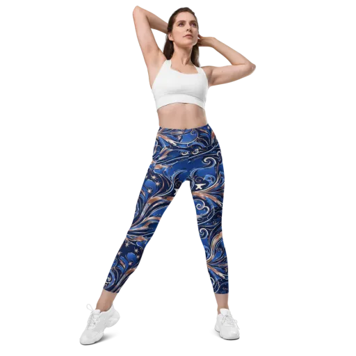 Royal Undertow on a Leggings with Pockets