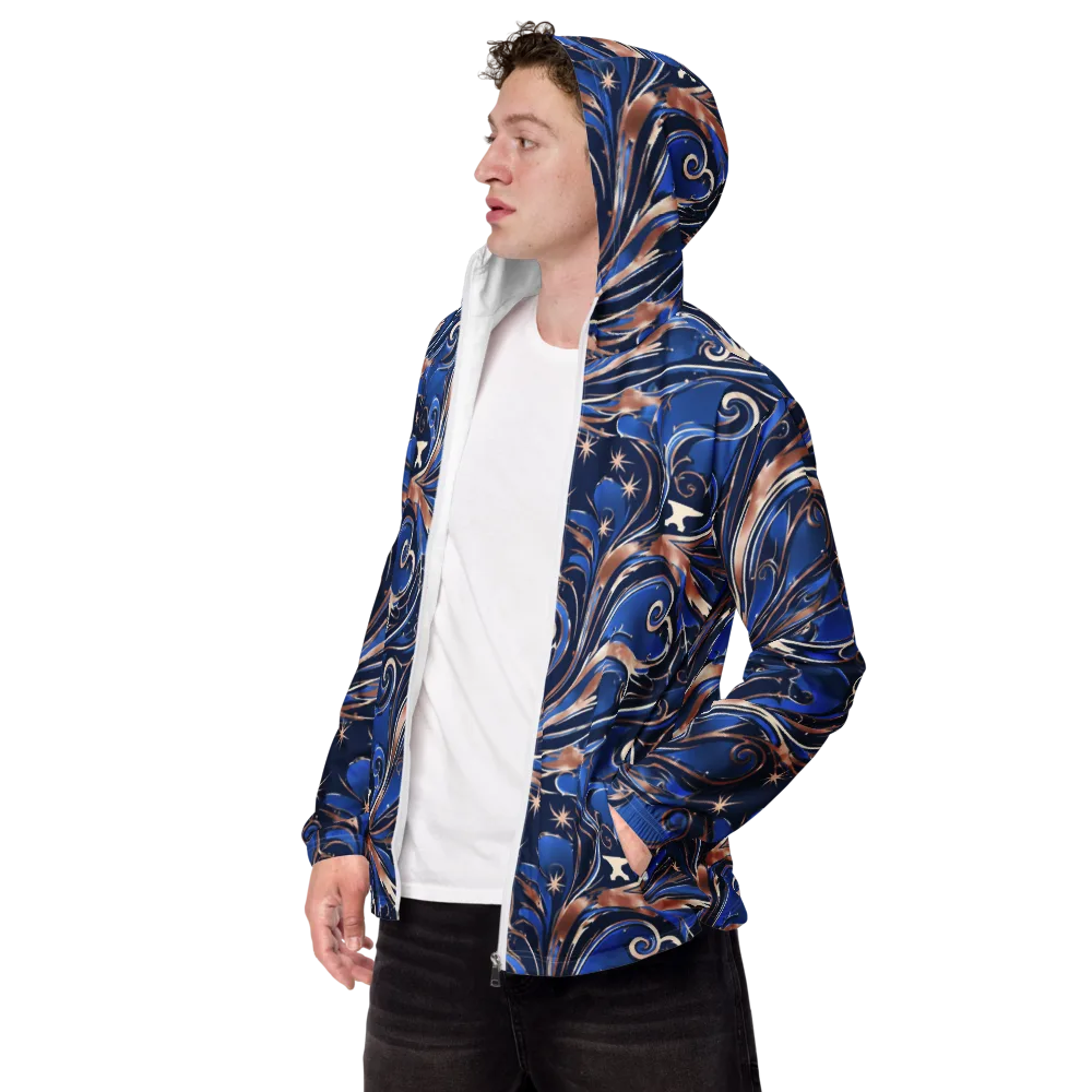 Royal Undertow on Men's Windbreaker — Left Front