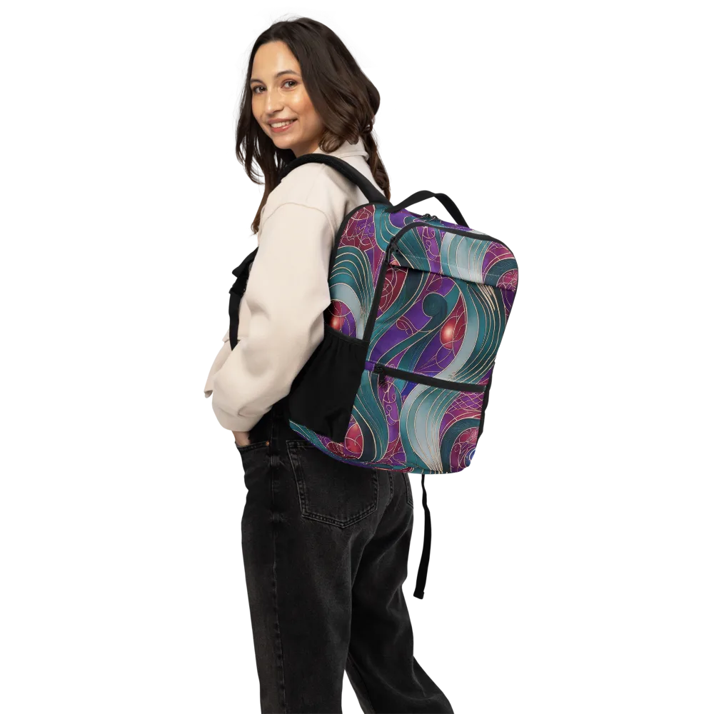 Velvet Plumage on Utility Backpack — Back