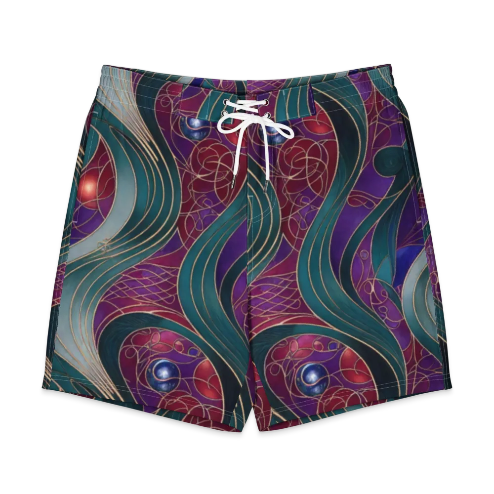 Velvet Plumage on Men's Board Shorts — Front