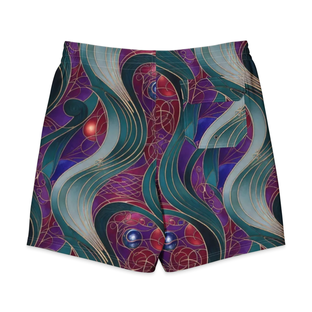 Velvet Plumage on Men's Board Shorts — Back