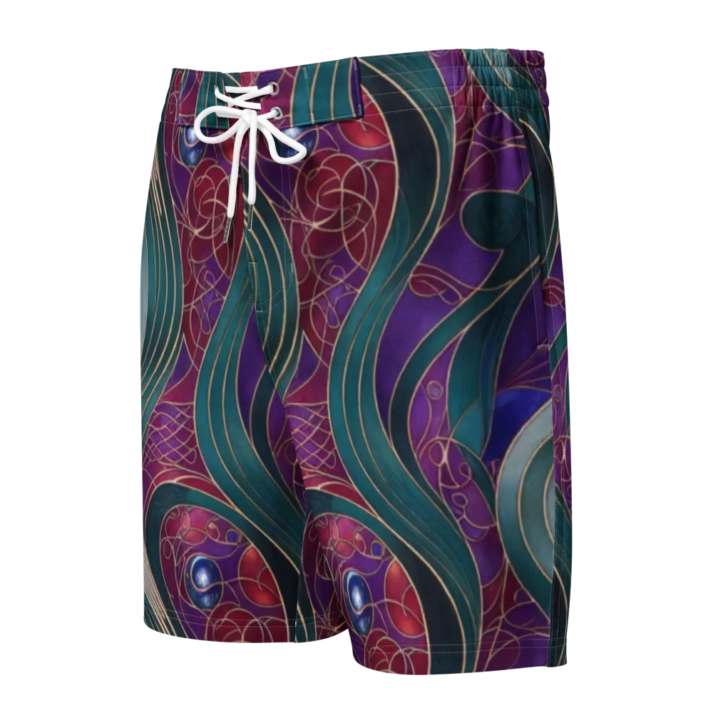 Velvet Plumage on Men's Board Shorts — Front