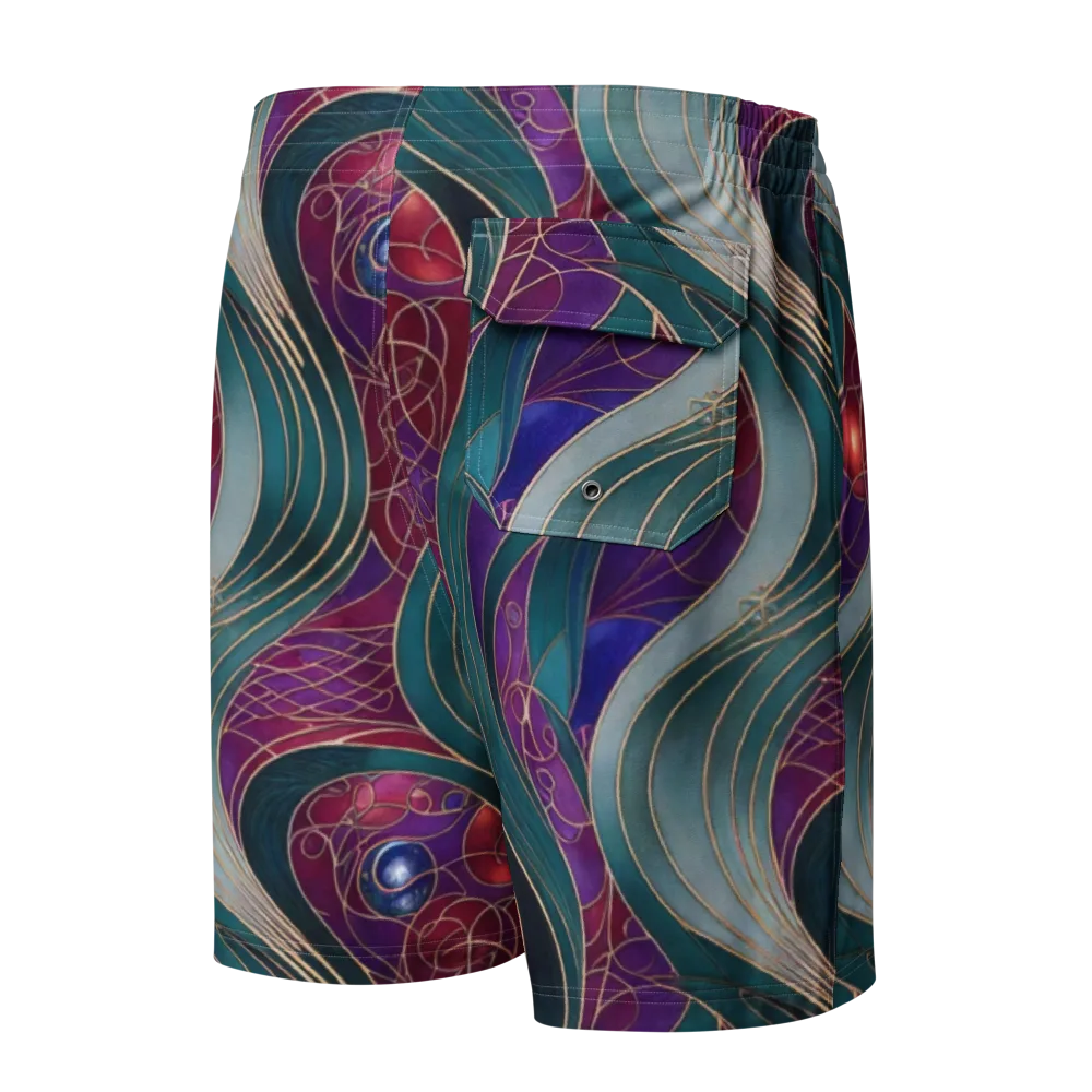 Velvet Plumage on Men's Board Shorts — Back