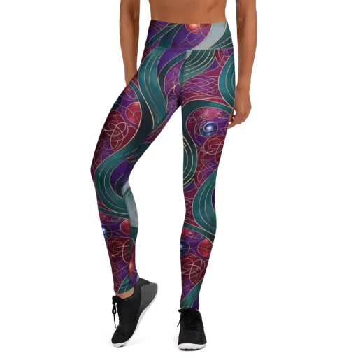Velvet Plumage on a Yoga Leggings