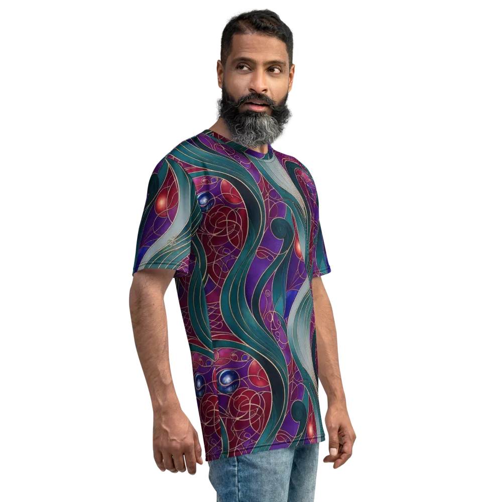 Velvet Plumage on Men's Crew Neck T-Shirt — Right