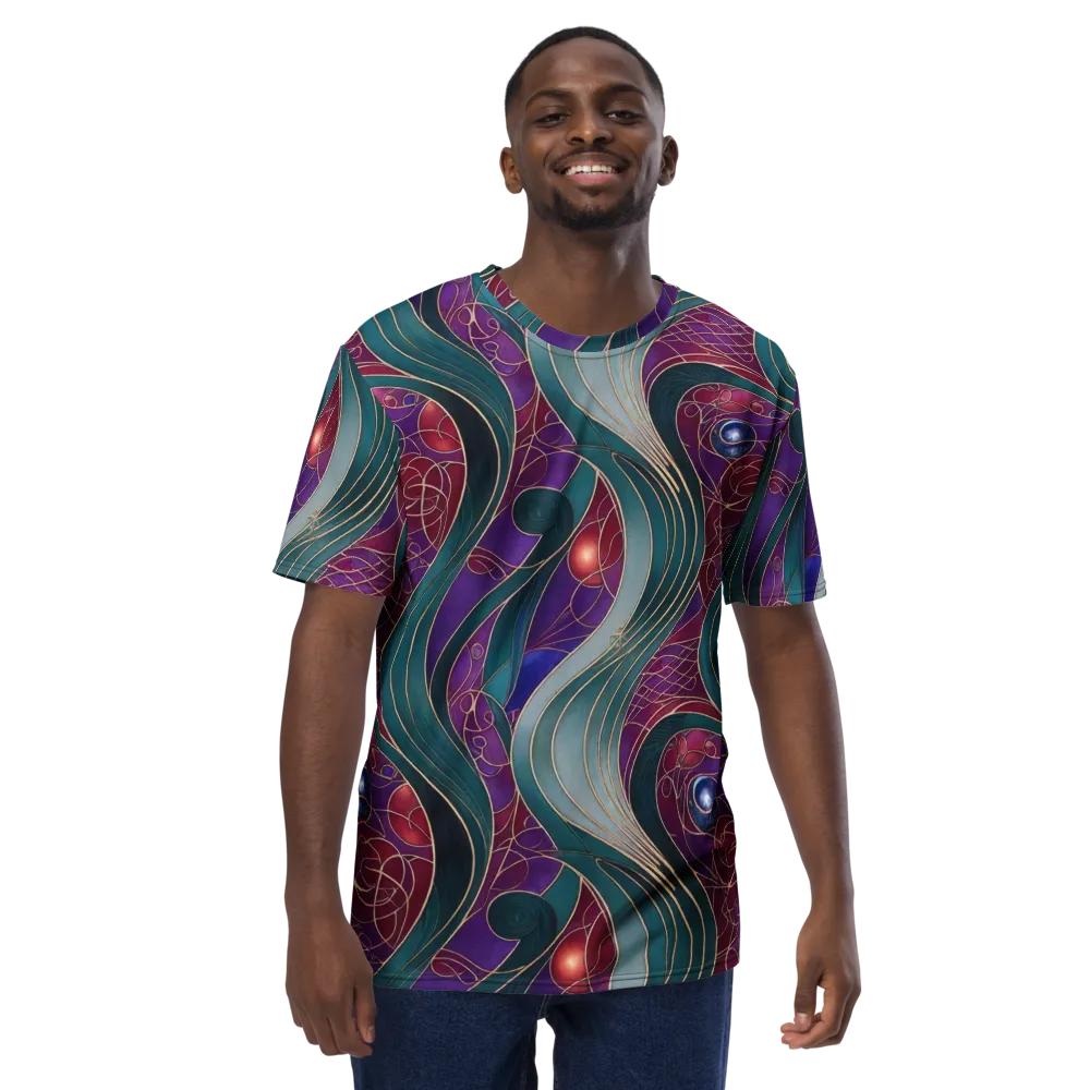 Velvet Plumage on Men's Crew Neck T-Shirt — Front