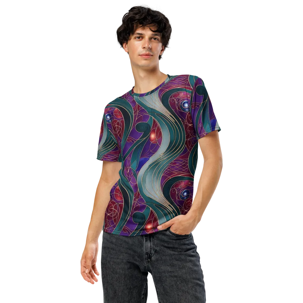 Velvet Plumage on Men's Crew Neck T-Shirt — Front
