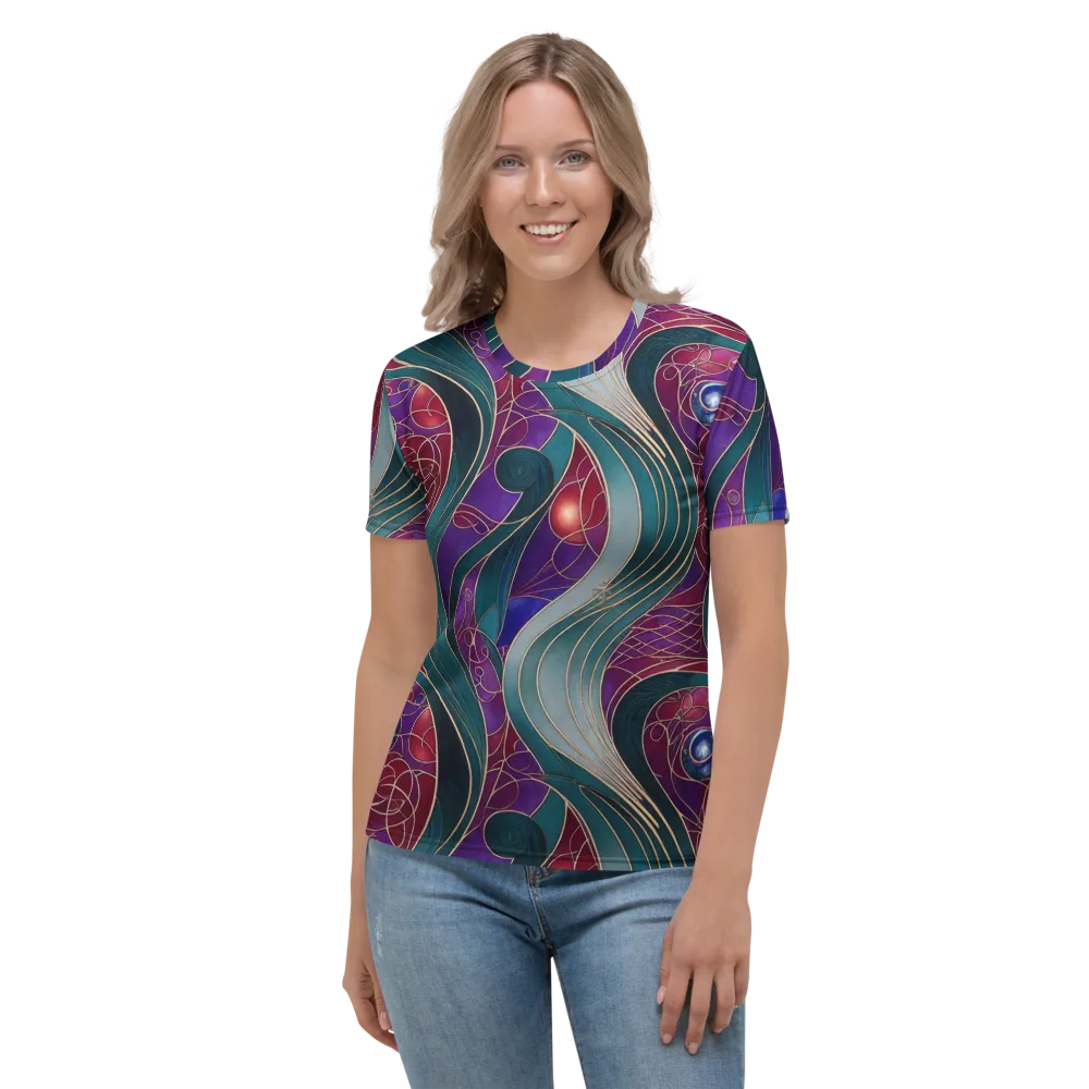 Velvet Plumage on Women's Crew Neck T-Shirt — Front