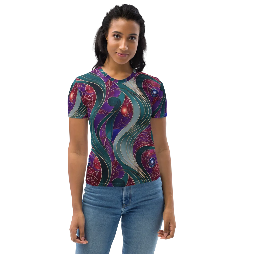 Velvet Plumage on Women's Crew Neck T-Shirt — Front
