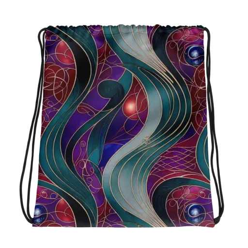 Velvet Plumage on a Drawstring Bag