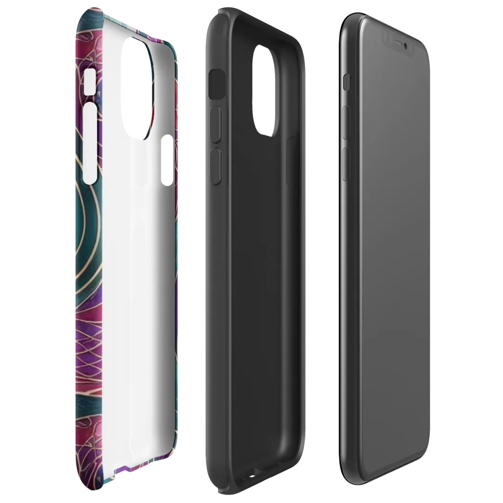 Velvet Plumage on Tough Case for iPhone® — Right