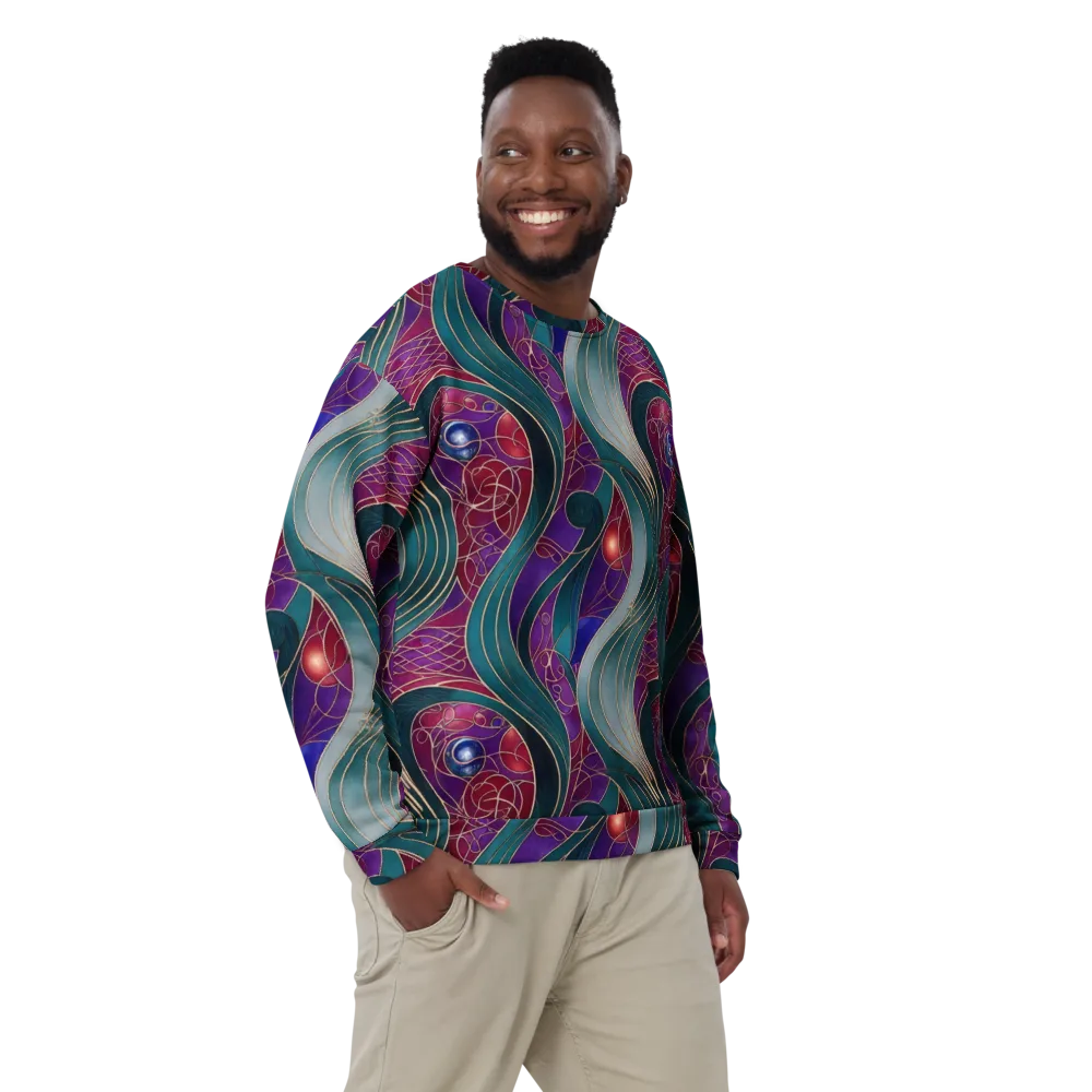 Velvet Plumage on Sweatshirt — Front