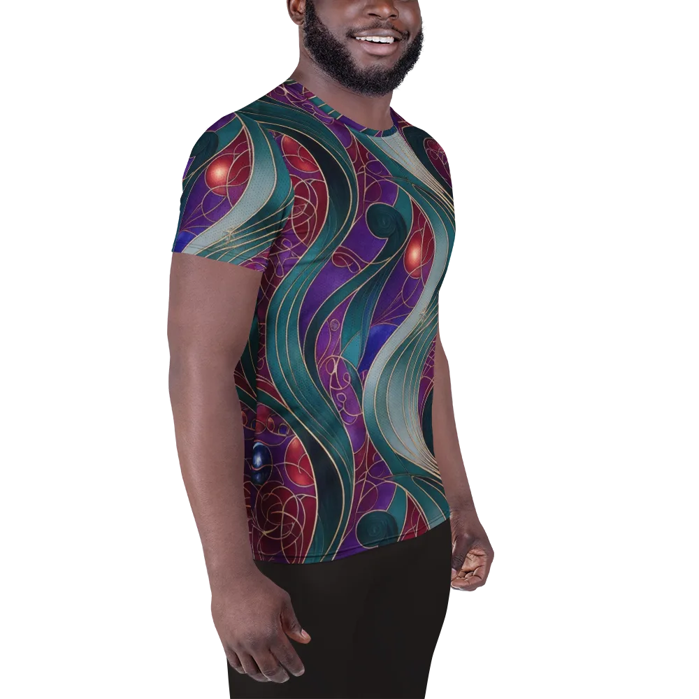 Velvet Plumage on Men's Athletic T-Shirt — Right
