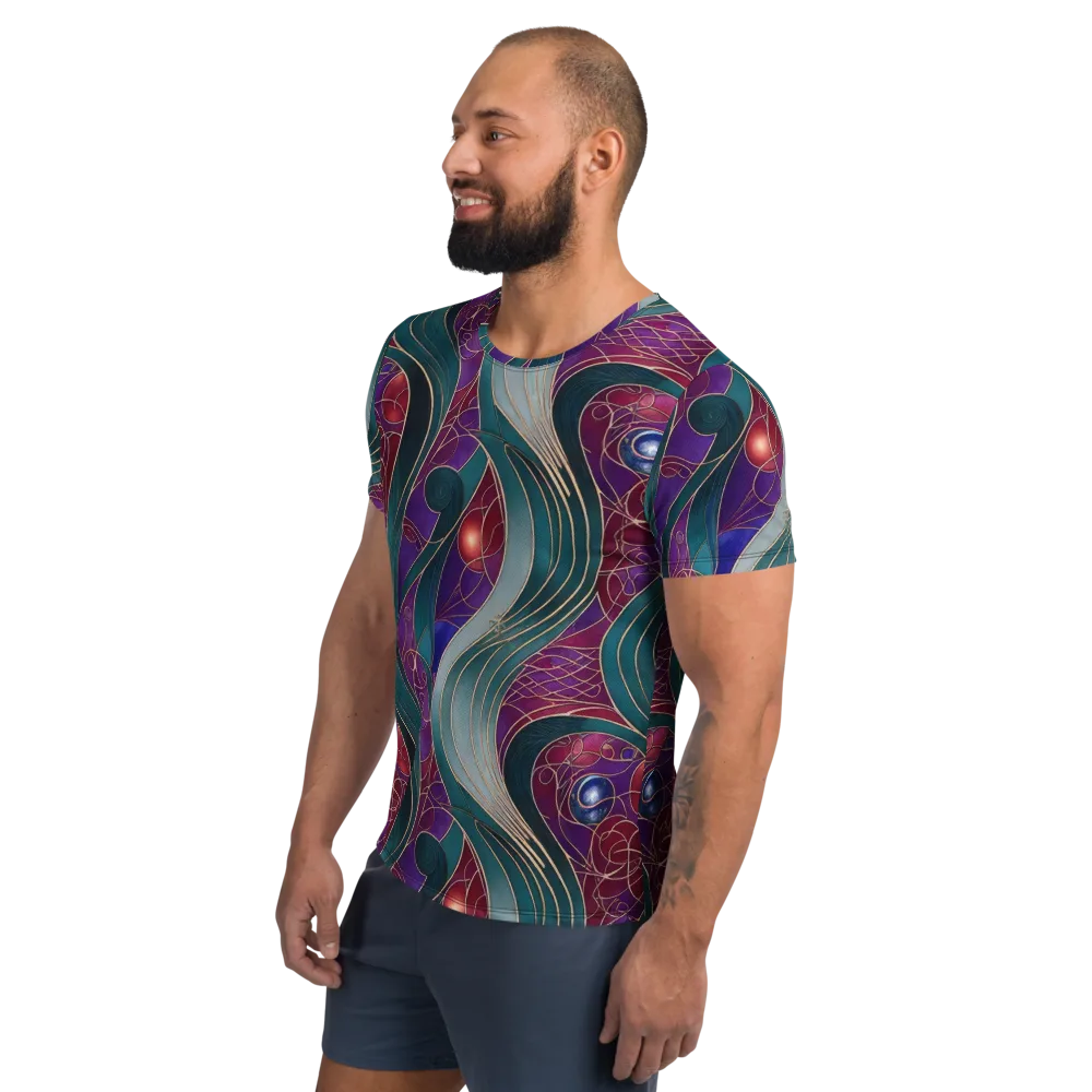 Velvet Plumage on Men's Athletic T-Shirt — Left