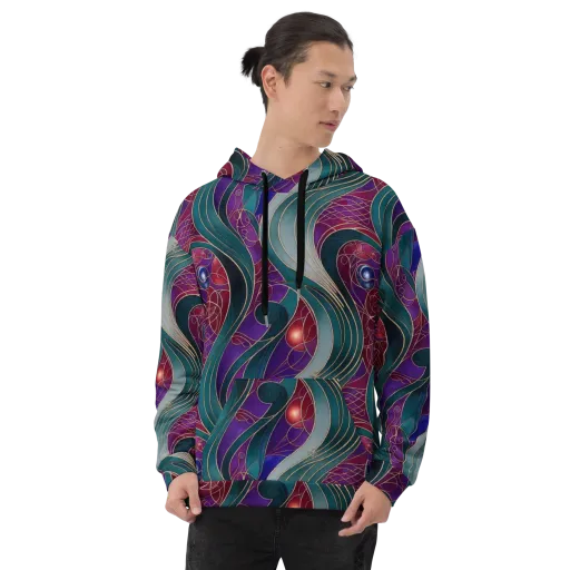 Velvet Plumage on a Hoodie