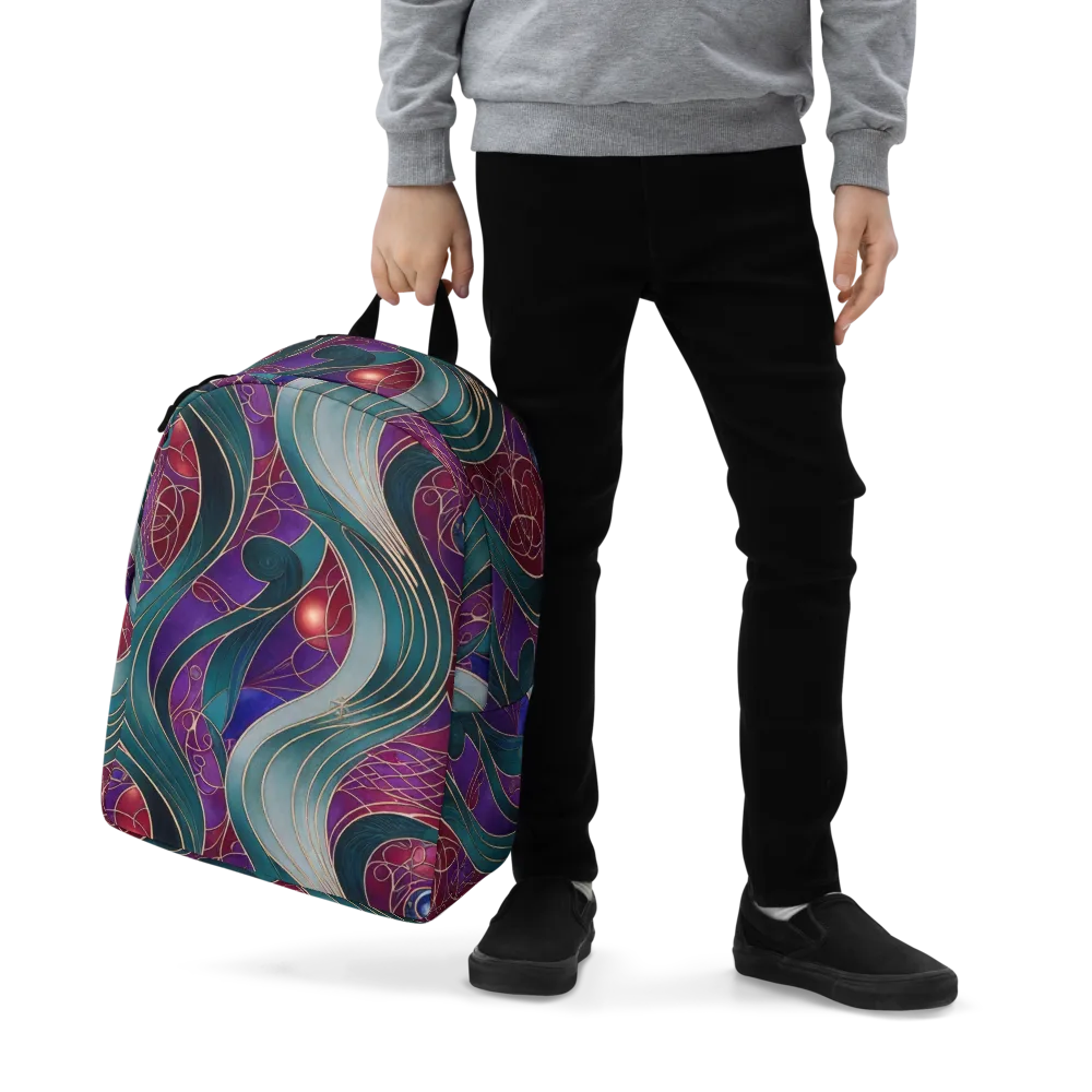 Velvet Plumage on Minimalist Backpack — Zoomed-in