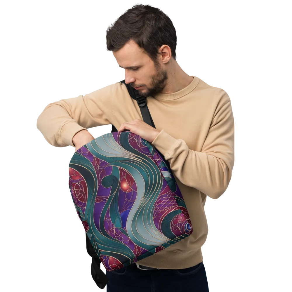 Velvet Plumage on Minimalist Backpack — Front
