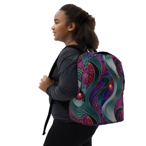 Velvet Plumage on a Minimalist Backpack