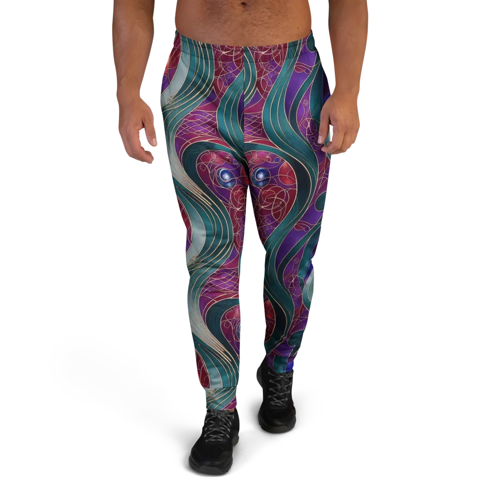 Velvet Plumage on Men's Joggers — Front