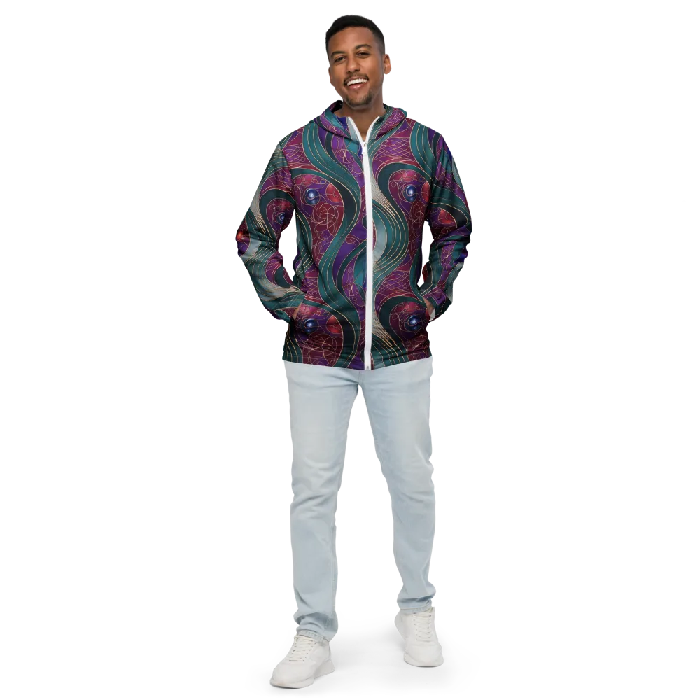 Velvet Plumage on Men's Windbreaker — Front