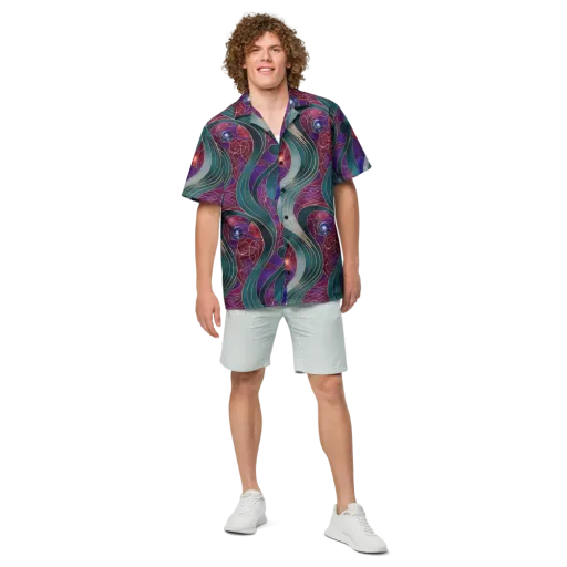 Velvet Plumage on a Button Shirt
