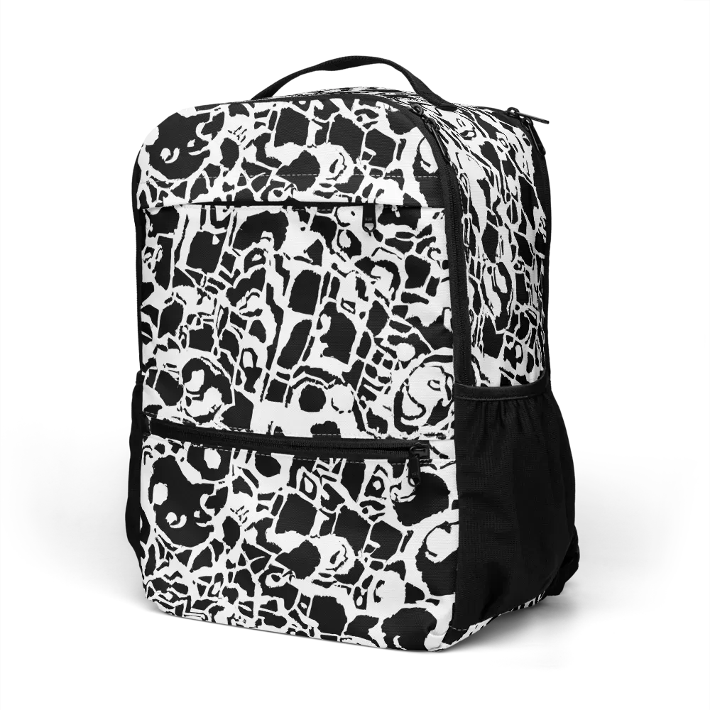 Inkblot Circuit on Utility Backpack — Left Front