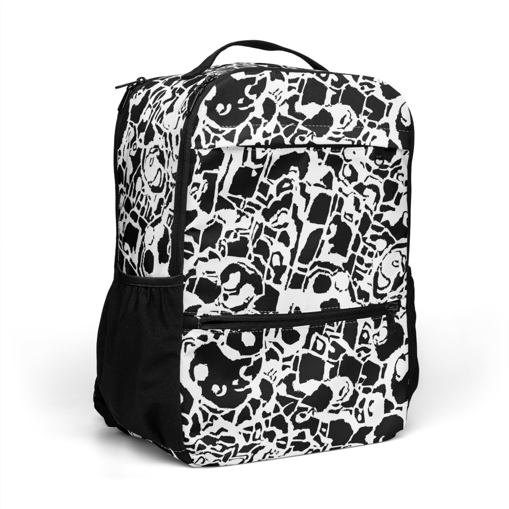 Inkblot Circuit on Utility Backpack — Right Front