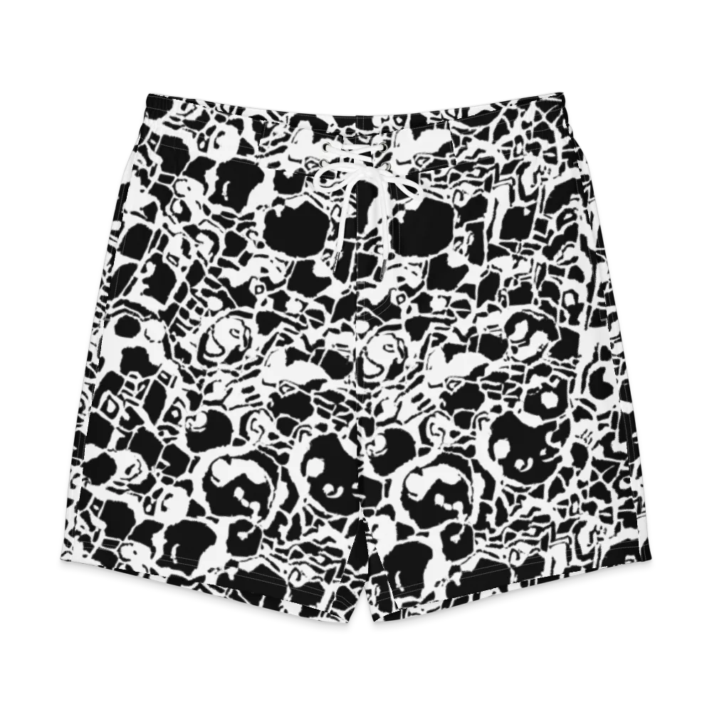 Inkblot Circuit on Men's Board Shorts — Front
