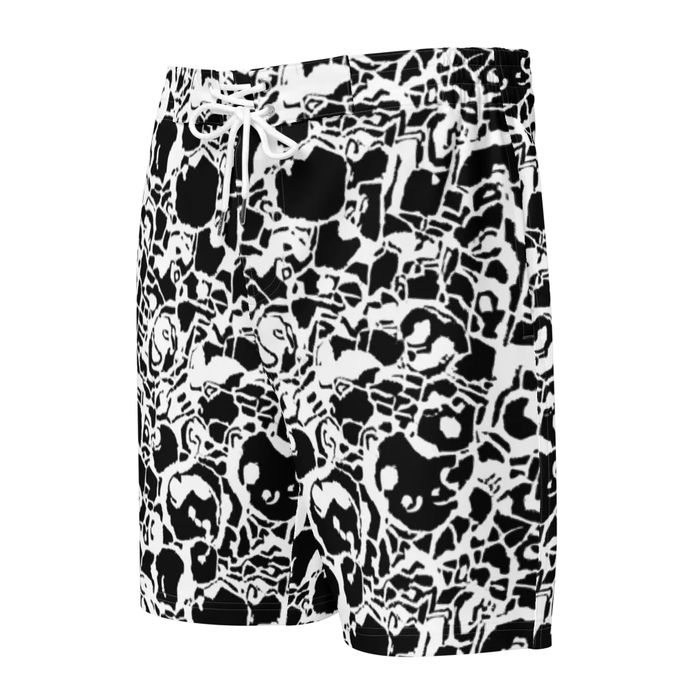 Inkblot Circuit on Men's Board Shorts — Front