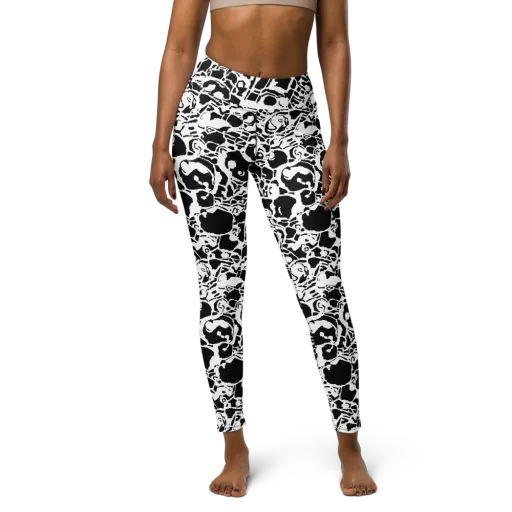 Inkblot Circuit on a Yoga Leggings