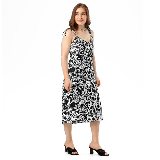 Inkblot Circuit on a Slip Dress
