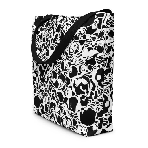 Inkblot Circuit on a Large Tote Bag W/ Pocket