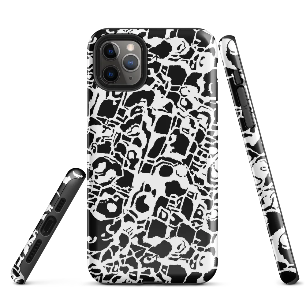 Inkblot Circuit on Tough Case for iPhone® — Front