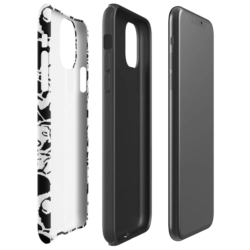 Inkblot Circuit on Tough Case for iPhone® — Right