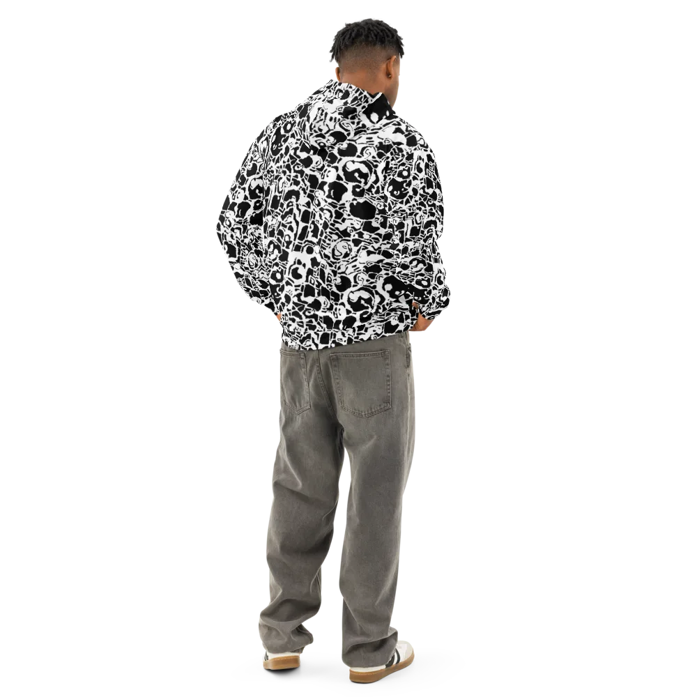 Inkblot Circuit on Cotton Hoodie — Back