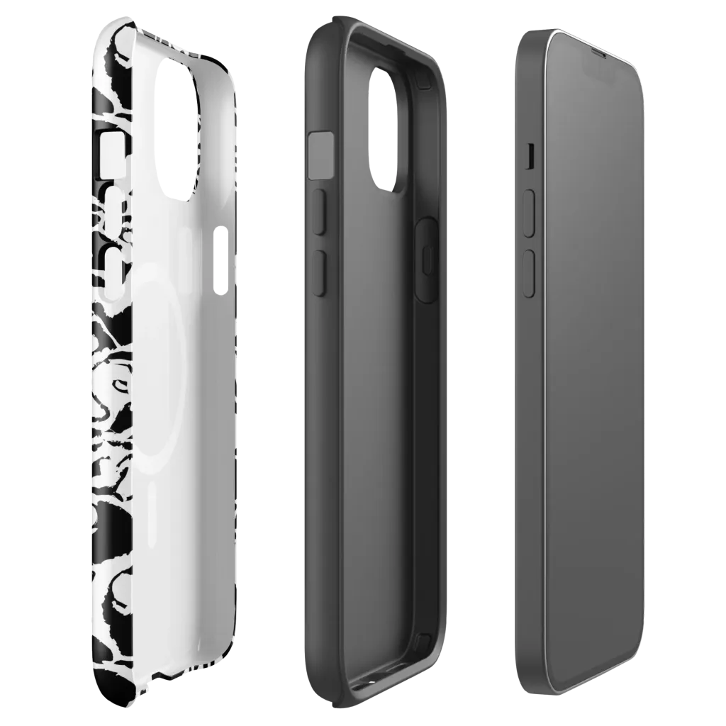 Inkblot Circuit on MagSafe Tough Case for iPhone® — Front