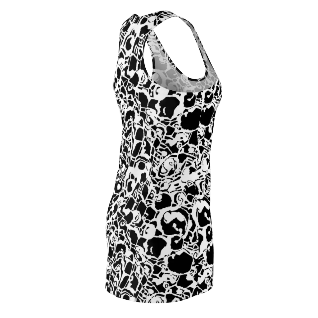 Inkblot Circuit on Racerback Dress — Back Side