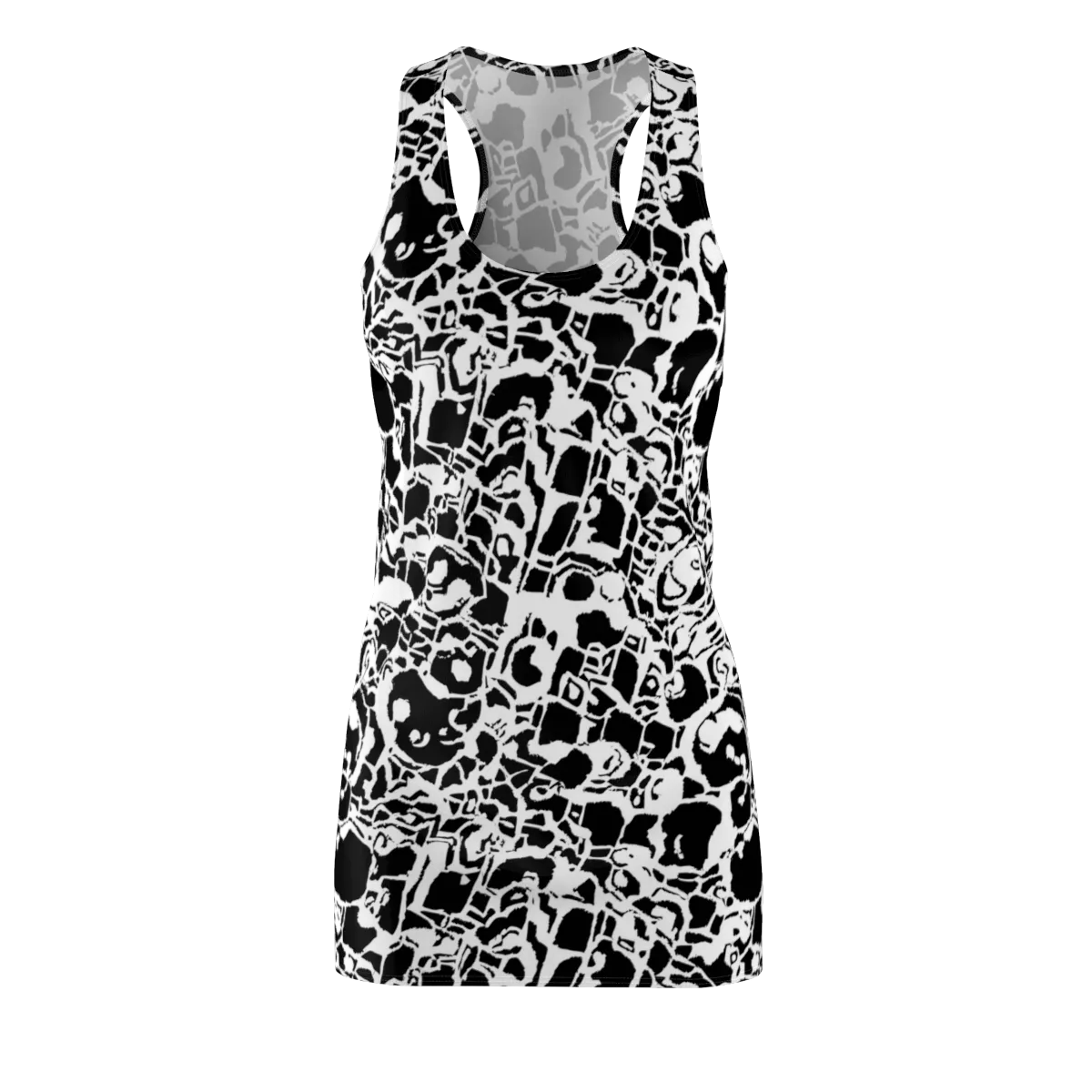 Inkblot Circuit on Racerback Dress — Front