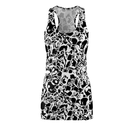 Inkblot Circuit on a Racerback Dress