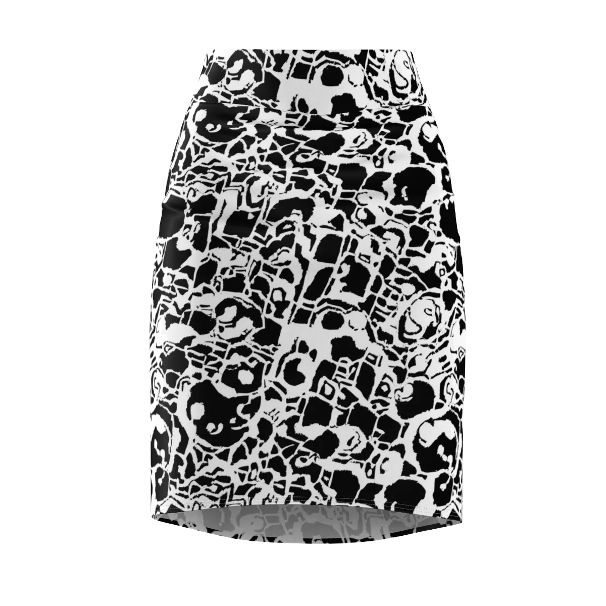 Inkblot Circuit on Pencil Skirt — Front