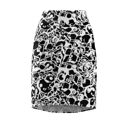 Inkblot Circuit on a Pencil Skirt