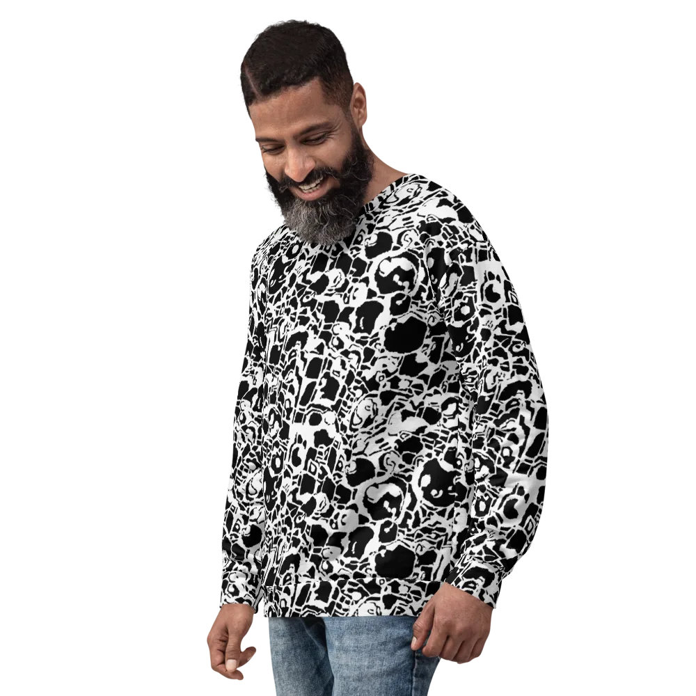 Inkblot Circuit on Sweatshirt — Left Front