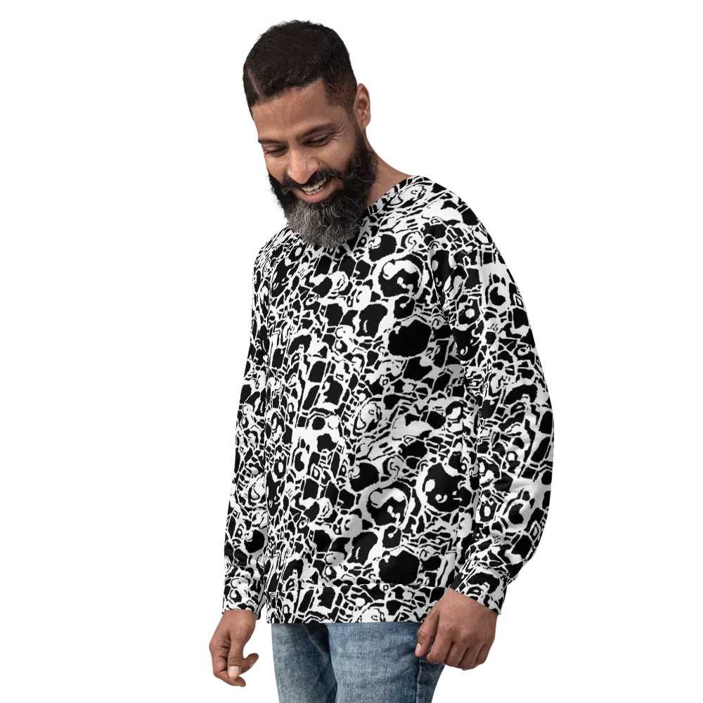 Inkblot Circuit on Sweatshirt — Left Front