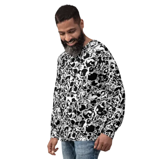 Inkblot Circuit on a Sweatshirt
