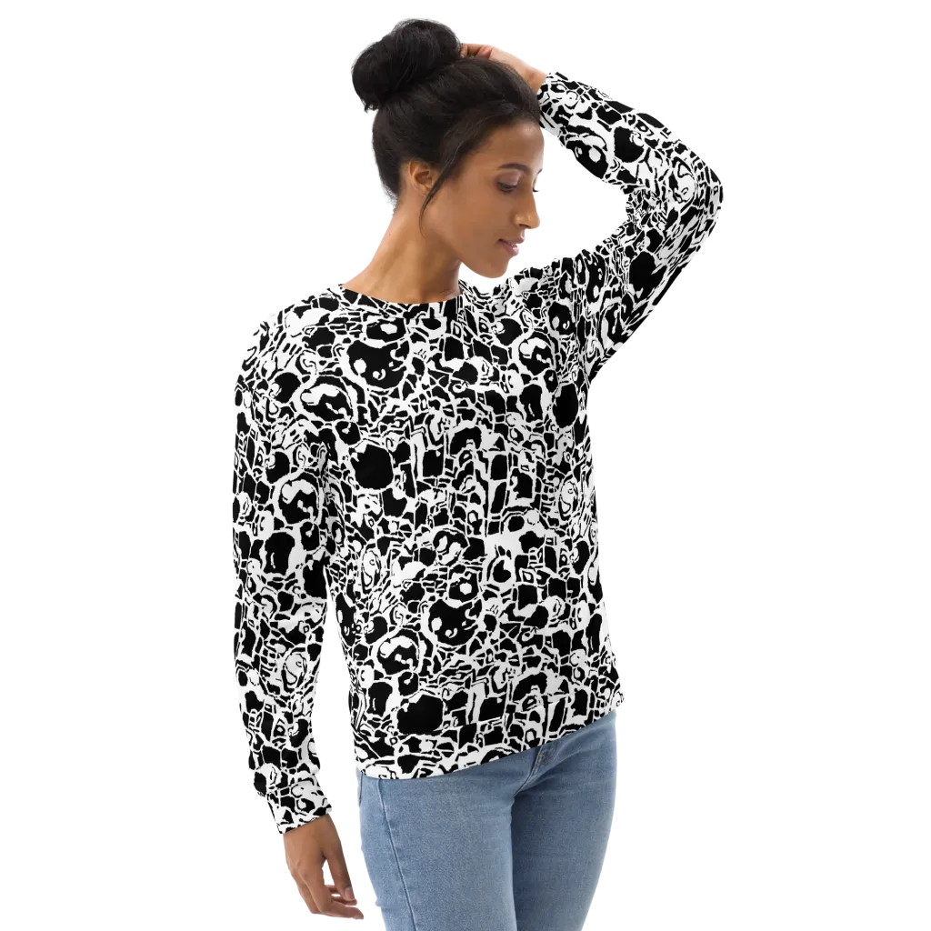 Inkblot Circuit on Sweatshirt — Right Front