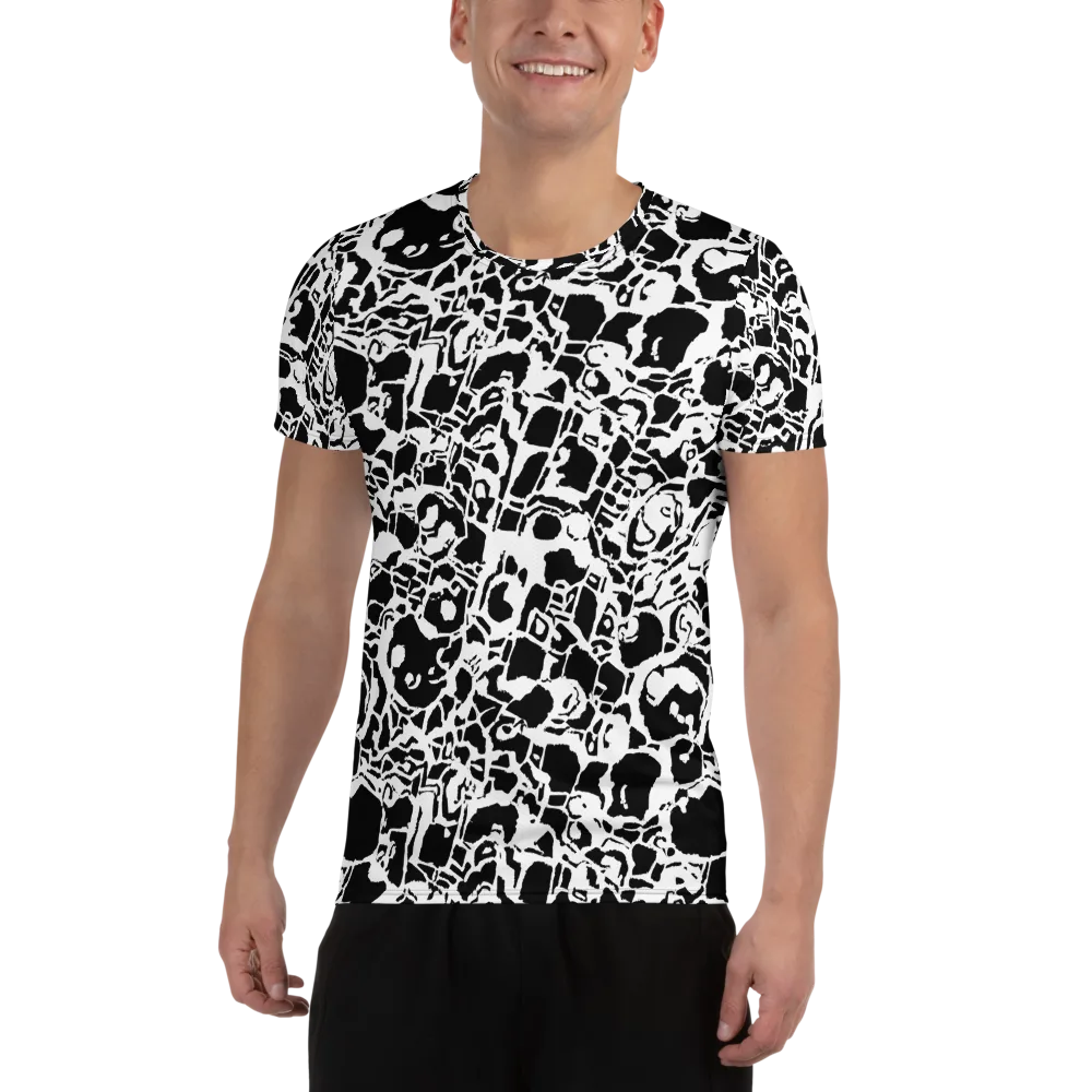 Inkblot Circuit on Men's Athletic T-Shirt — Front