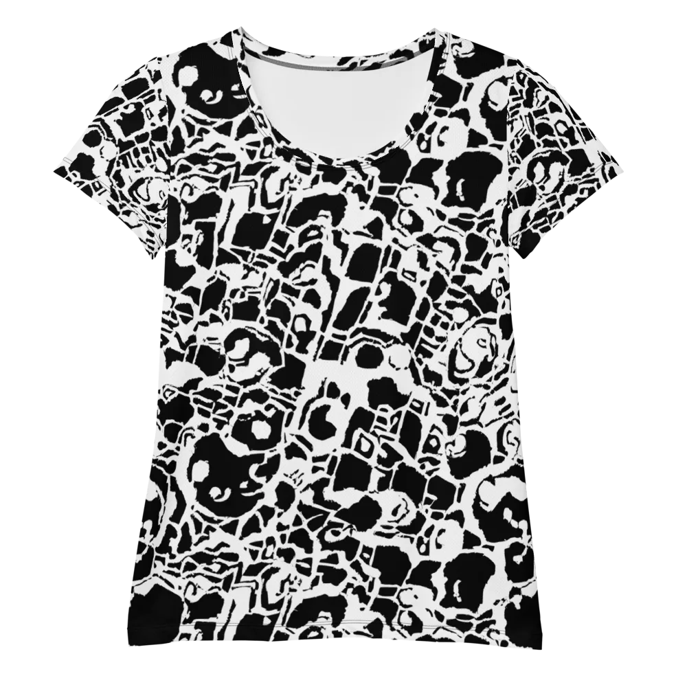 Inkblot Circuit on Women's Athletic T-Shirt — Front
