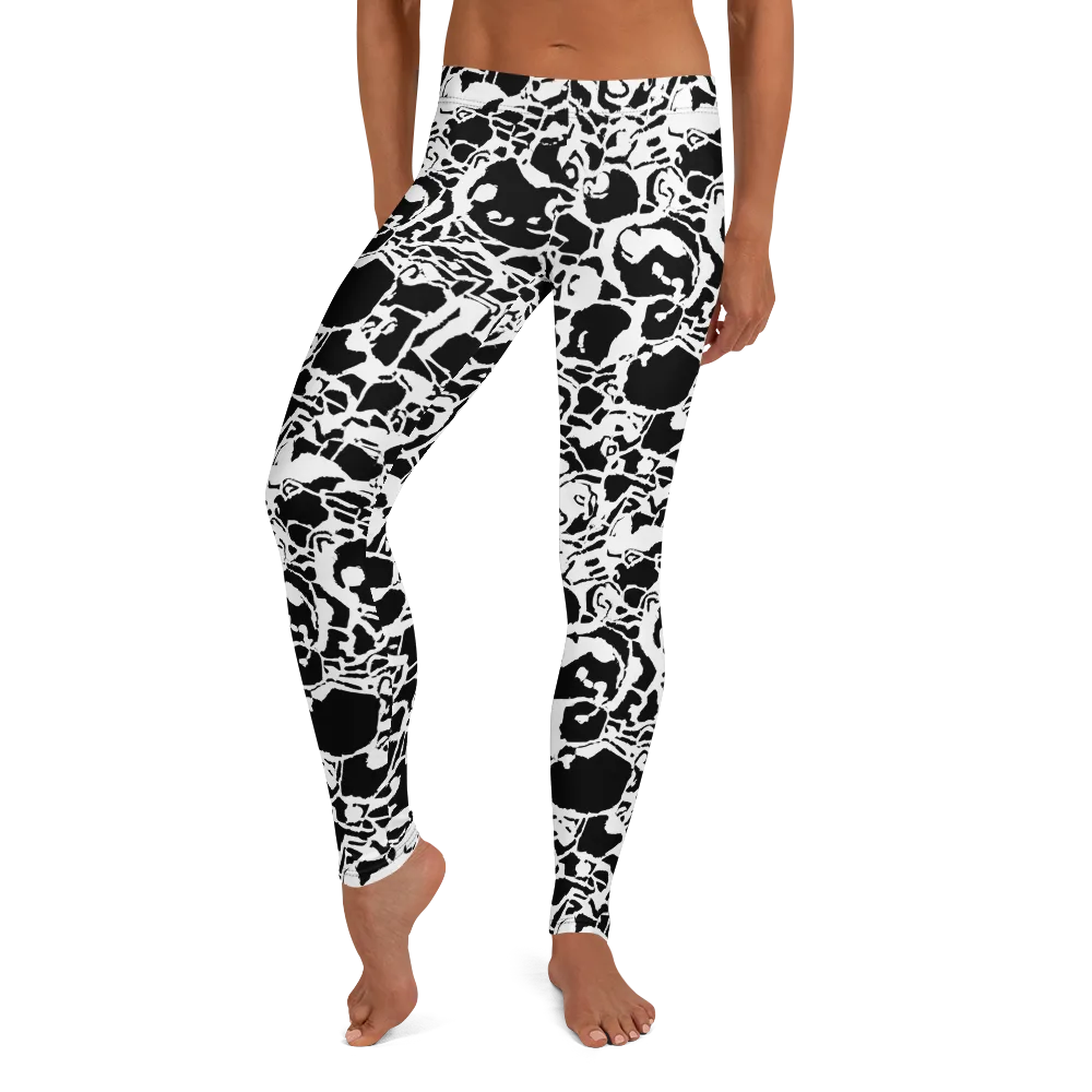 Inkblot Circuit on Leggings — Front