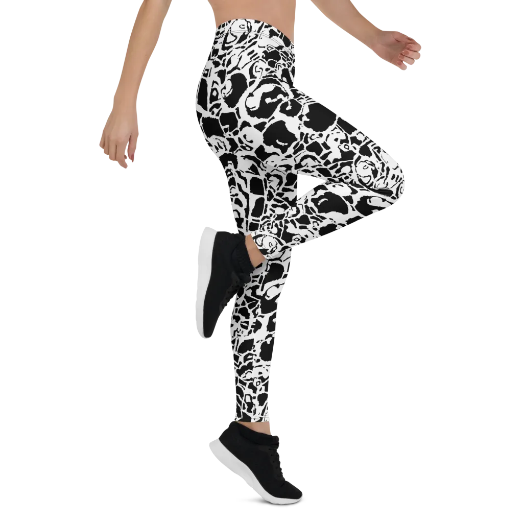 Inkblot Circuit on Leggings — Right